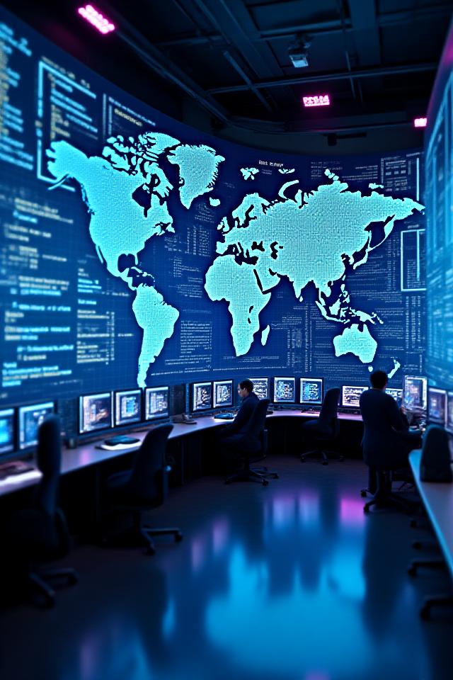 Modern logistics command center